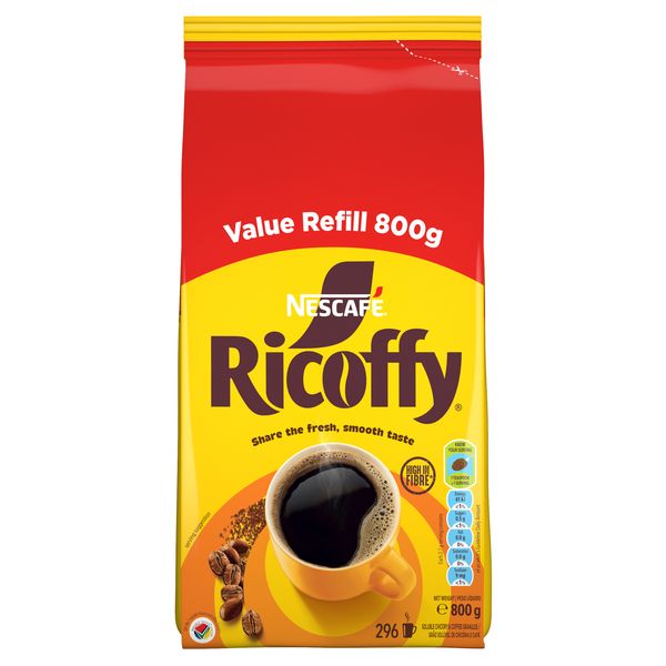 NESCAFÉ Ricoffy Refill Instant Coffee Value Pack, 800g