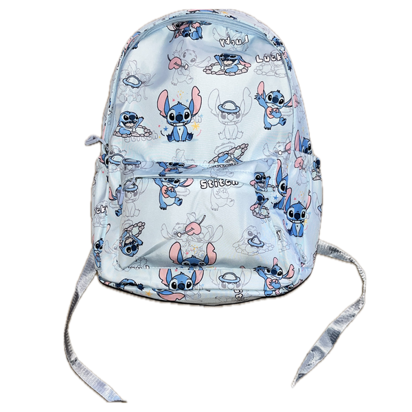 Cute Stitch Bag - Durable Stitch and Angel Backpack with Adjustable Straps