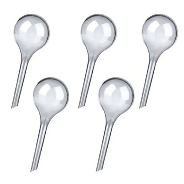 5Piece Clear Plant Self Watering Globes Automatic Drip Irrigation Device