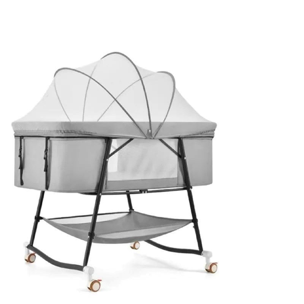 3In1 Bedside Baby Bassinet Sleeper Crib With Bed Nets
