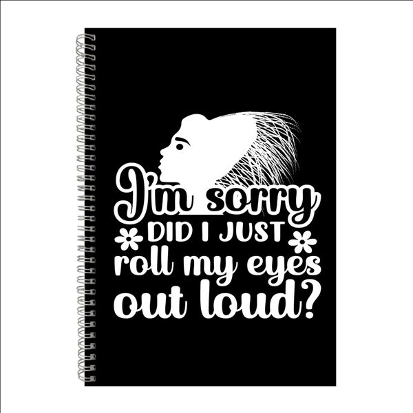 Out Loud A4 Notebook Pad for School Work Trendy Graphic Design Present 050