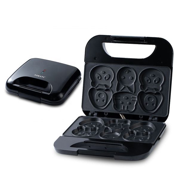 Sokany Non-stick Electric Cartoon Cookie Waffle Maker Sandwich Machine-750W