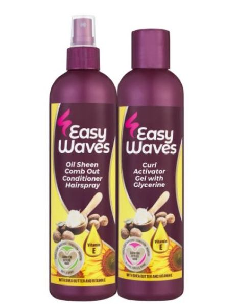 Easy Waves Oil Sheen Comb Out &amp; Curl Activator Gel 250ml