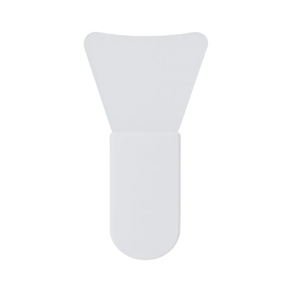 Fan-Shaped Silicone Facial Mask Applicator Spatula - White