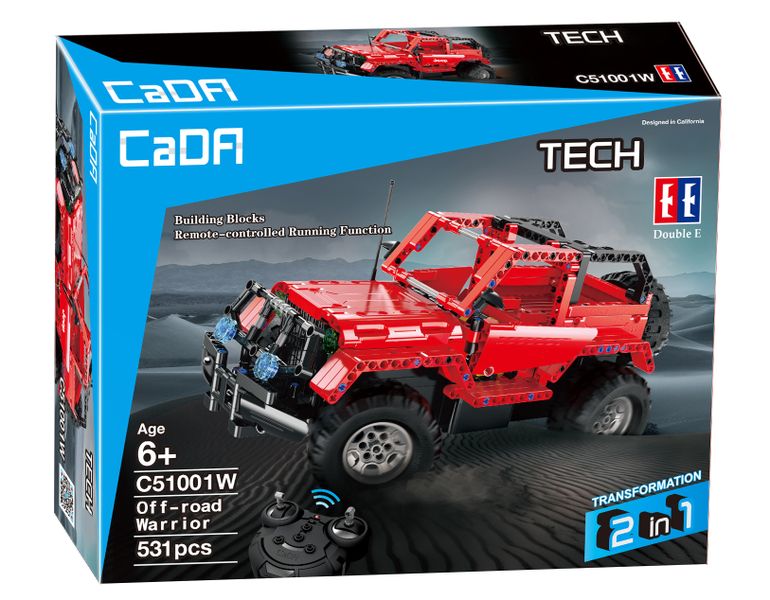 CaDA Tech Remote Control Jeep - 531-Piece