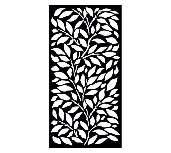 Matrix Jungle Decorative Screen Charcoal 1800 x 900 x 10 mm