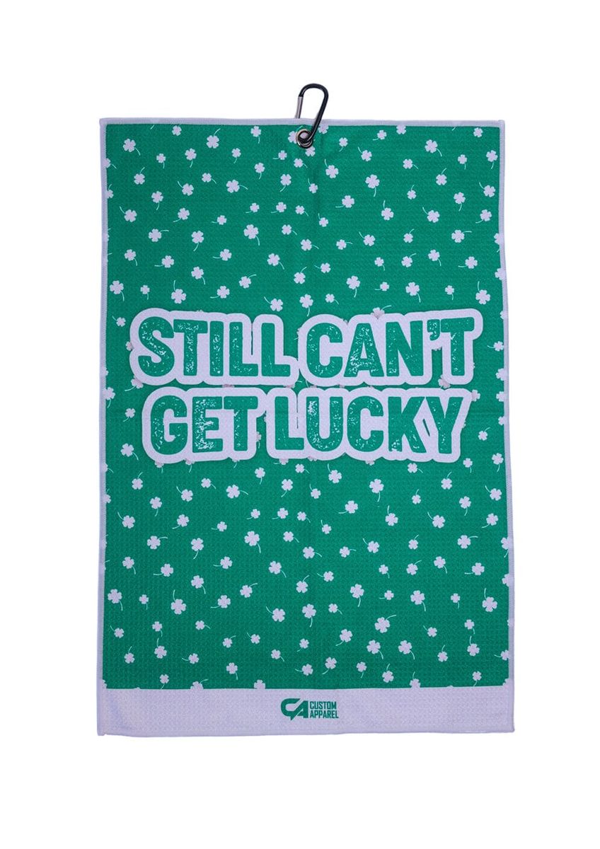 CA Waffle Golf Towels - Get Lucky