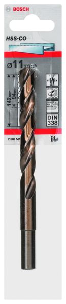 HSS-Co DIN 338 11,0 x 94 x 142 mm