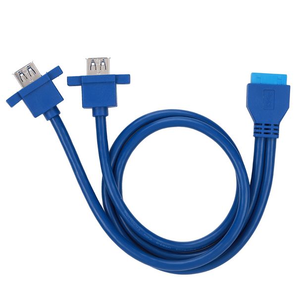 USB 3.0 19Pin to 2AF Cable 0.5m