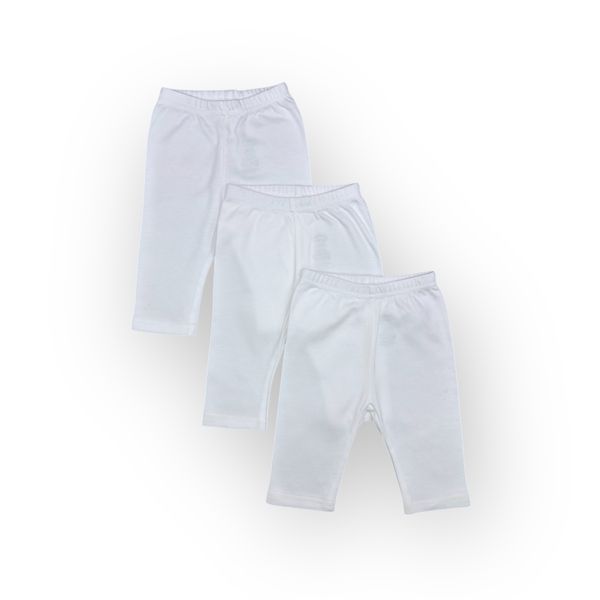 Mothers Choice 3-Pack Baby Basic Leggings Open Feet - Cotton Set