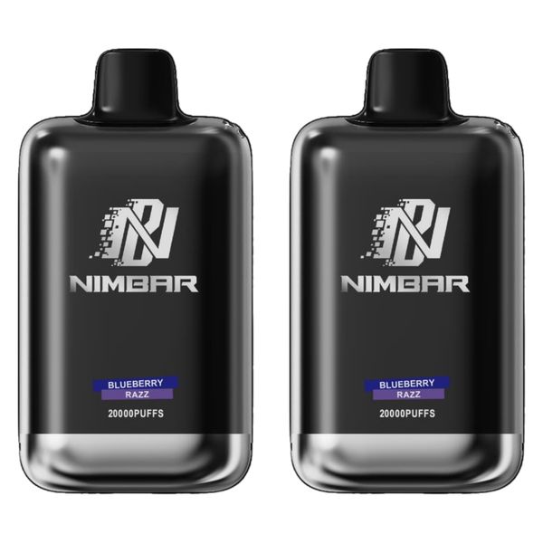 Nimbar 20000 Puffs Disposable Vapes - Blueberry Razz (Pack of 5)