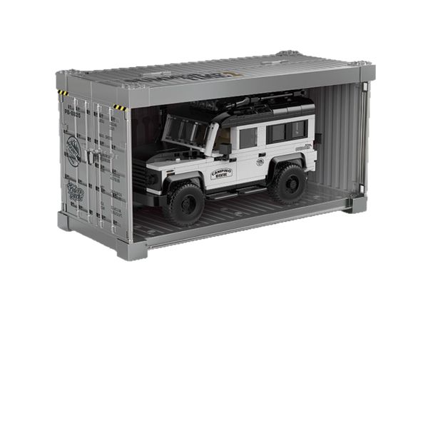 1:32 Scale Camping SUV Building Block Set with Roof Tent &amp;