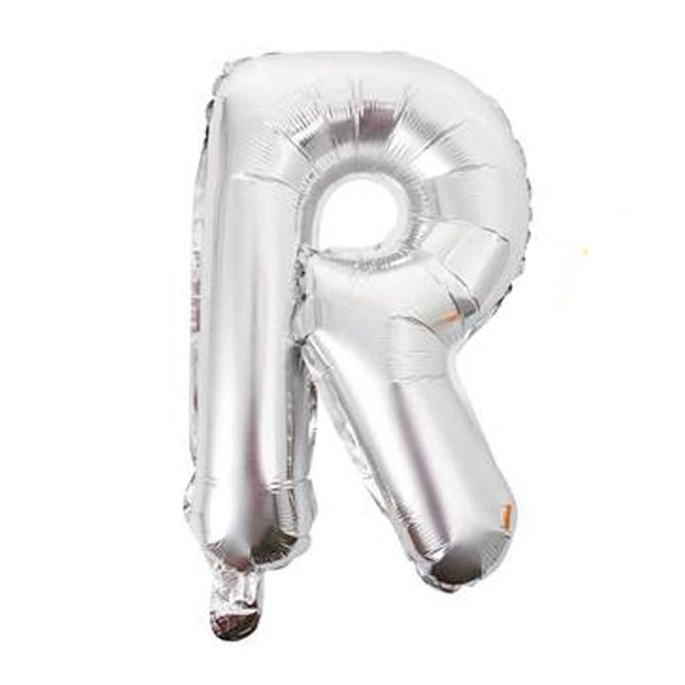 Balloon Letter R Helium Foil Silver - 35cm | Shop Today. Get it ...