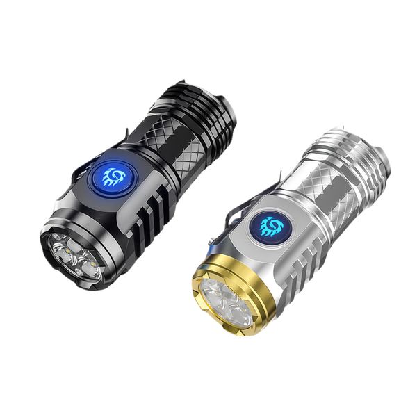 2Pack Mini Flashlights,Three-Eyed Monster Flashlight for Camping and Hiking