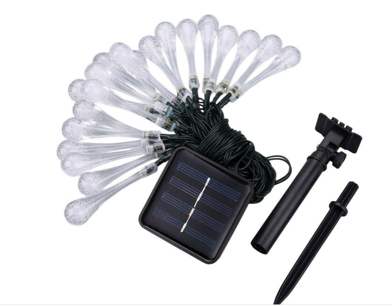 20LED Water Drop Fairy Light Powered by Solar