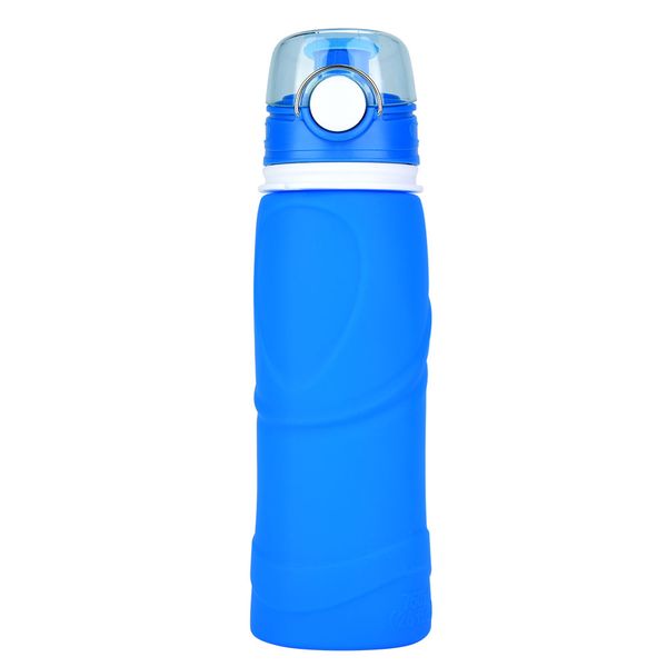 Foldable 750ml Silicone Water Bottle for Travel