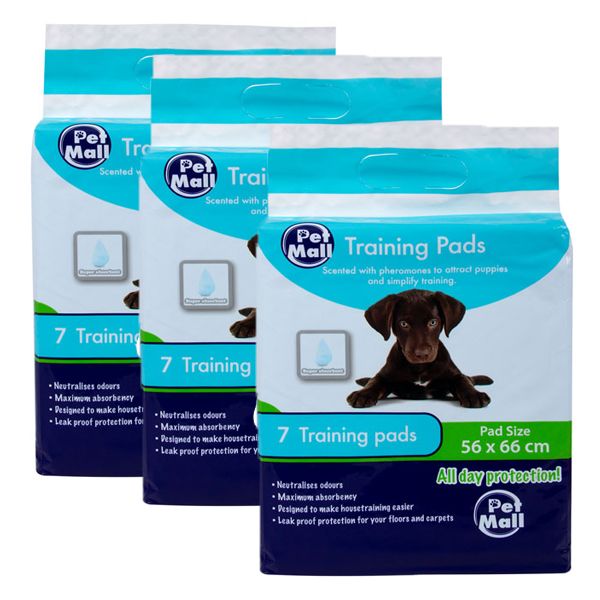Pet Puppy Training Pad - 3 x 7 Training Pads (56 x 66cm)