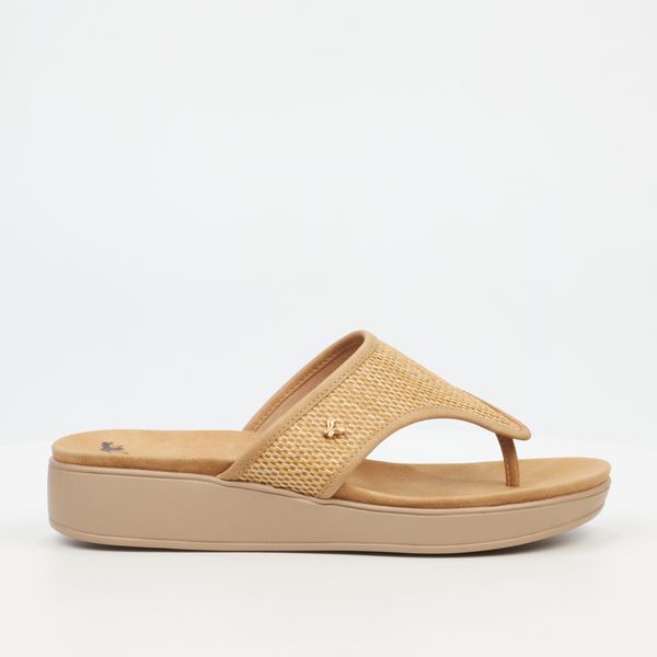 Butterfly Feet Women Beige Plain Thong