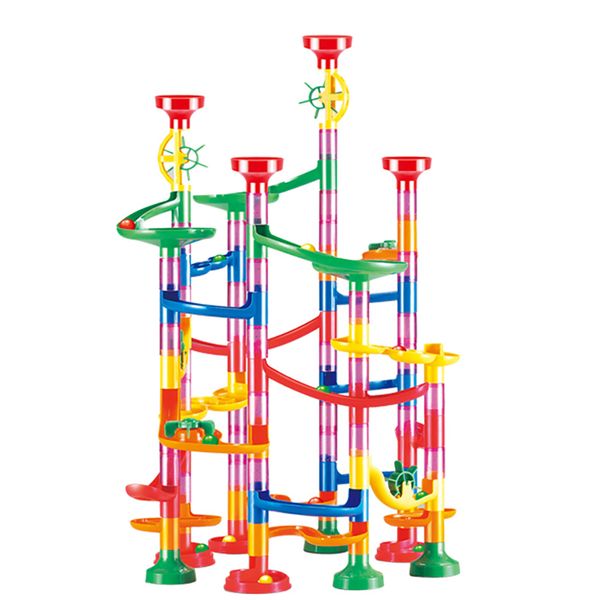 109 Pieces/Set Marble Runs Building Block Toy Set for Kids Girls and Boys