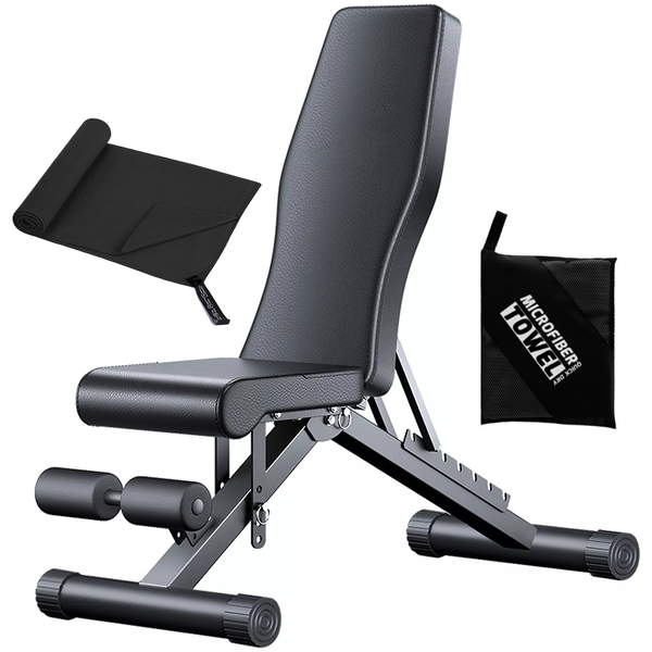 Foldable Dumbbell Bench Strength Training Bench Roman Chair Adjustable Sit
