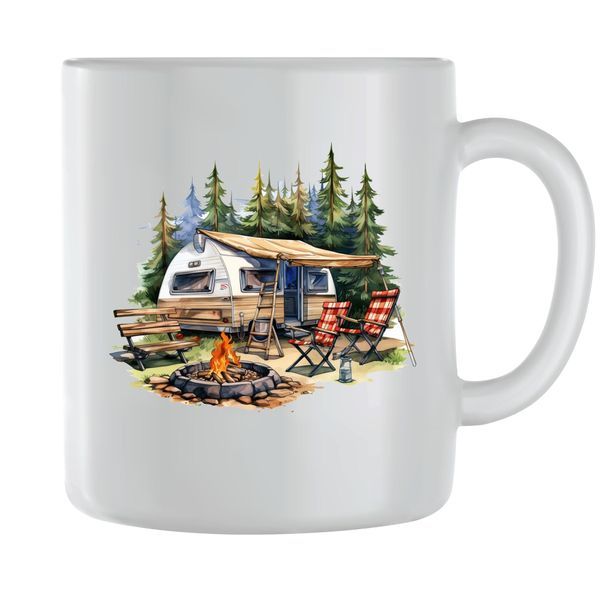 Fun Coffee Mugs for Men Women with Outdoor Camping Graphic Cups Present 163