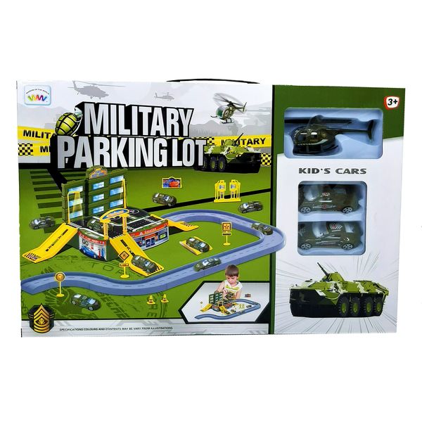 Military Base Parking Lot Toy Play Set - Toys for Boys