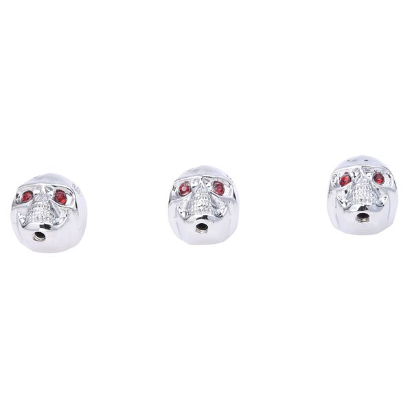 3 in 1 Silver Metal Skeleton Electric Guitar Knob Cap