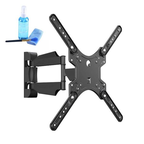 32-55 Inch Full Motion Wall Mounted TV Bracket + Cleaning Kit