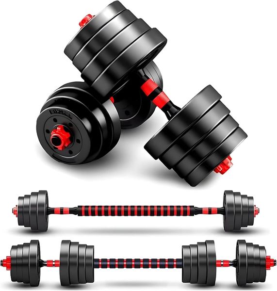 Redisson Adjustable Weight Dumbbell Barbell Kit 20LB/ 40LB/ 60LB