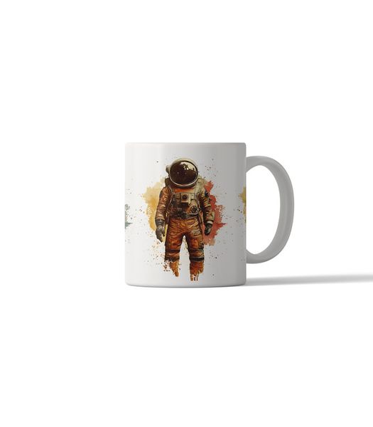 Retro Astronaut DSG 24 Printed Coffee Mug