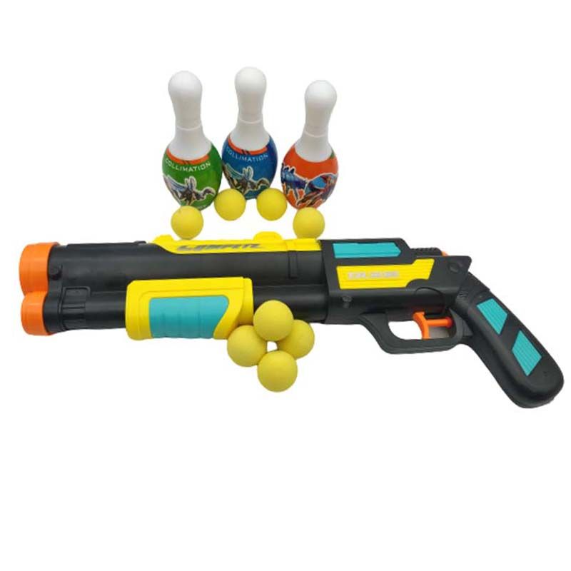 Time2Play Kids Long Barrel Water and Soft Bullet Gun Set Black Shop