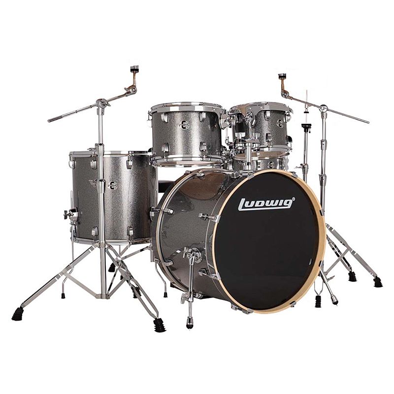 Ludwig 5-Piece Element Evolution Drumset With Hardware - Platinum