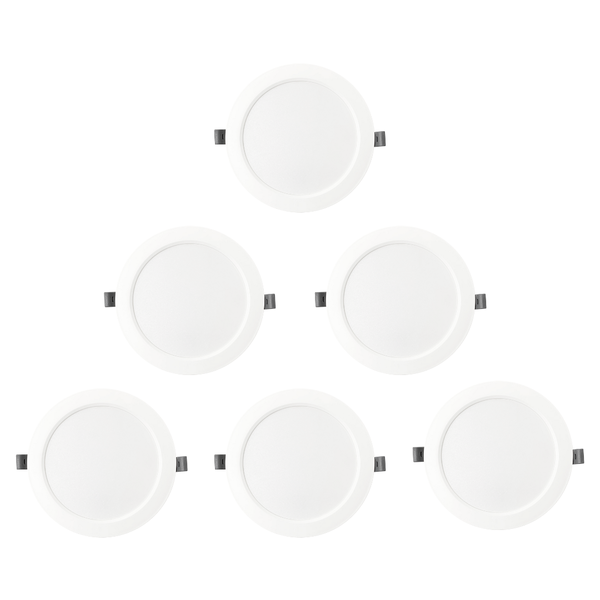 6x 3w Panel Slimline Downlighters with integrated LED's and driver.