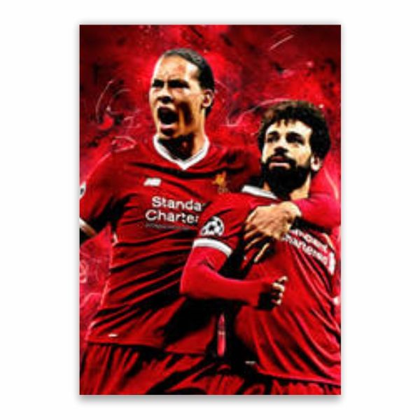 Mo Salah and Van Dijk Poster - A1