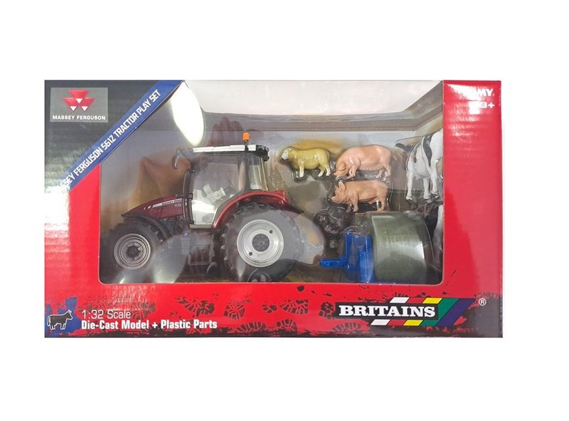 Tomy Massey Ferguson 5612 Tractor Playset 1/32