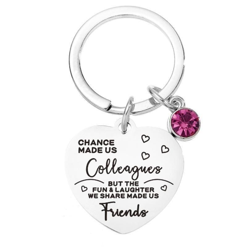 Peach Heart Colleagues Friends Gift Keyring | Shop Today. Get it ...