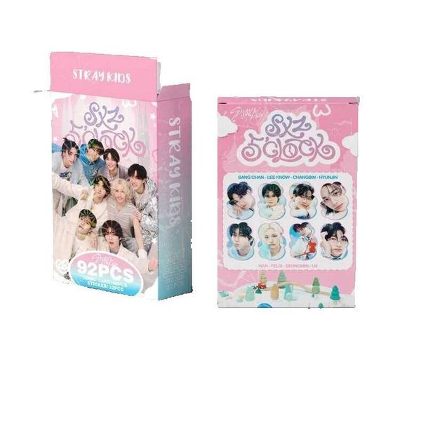 Kpop Straykids Mini Photo Album Photocards Sticker Set Mini Poster