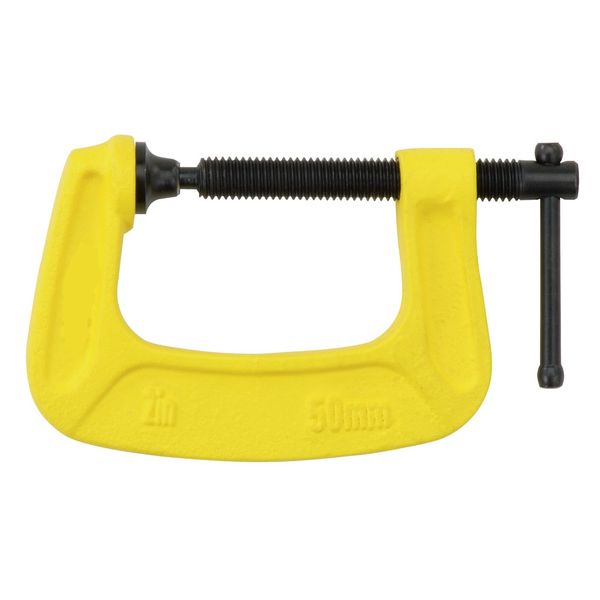 FI- Heavy-Duty, G-Clamp Yellow/Black : Size 50MM (2")