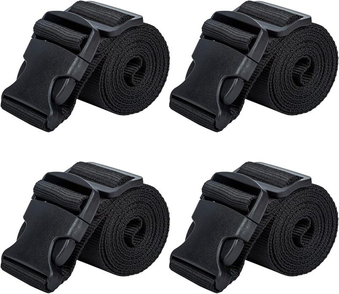 4 Piece Luggage Straps Suitcase Belts Wide Adjustable Packing Straps