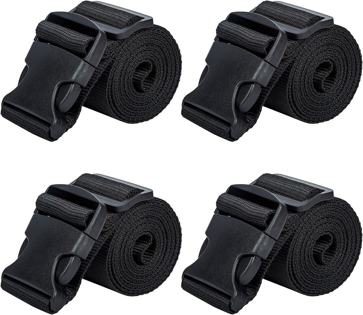 4 Piece Luggage Straps Suitcase Belts Wide Adjustable Packing Straps