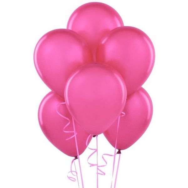 Latex Helium Balloons - Bright Pink (Pack of 25)