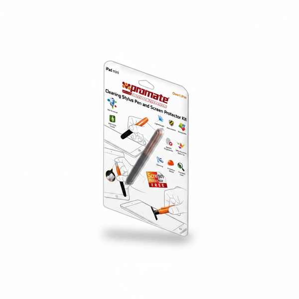 Promate Stylus Pen and Screen Cleaning Kit for iPad Mini