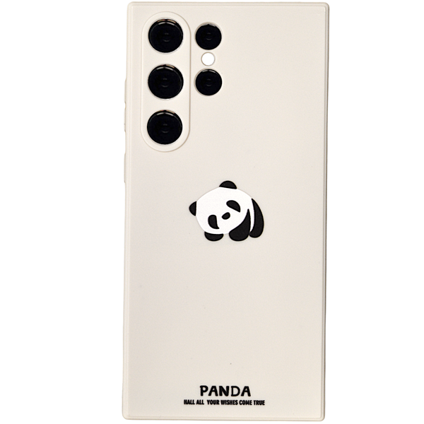 Beige - Phone Case with Cute Baby Panda - compatible with Samsung S23 Ultra