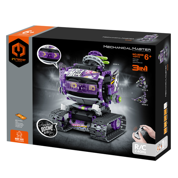 3 in 1 App programming Robot Construction set 458 pieces