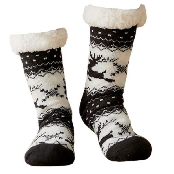 Fashion Cozy Winter Christmas &amp; All Year Round Wool Slipper Socks