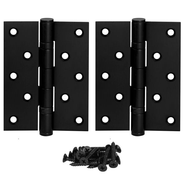 Stainless Butt Hinge Satin Black-124 x 74 x 3.0mm