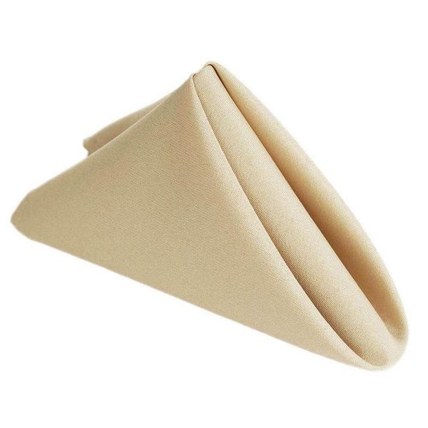 Set of 10 Beige Napkins 35cm