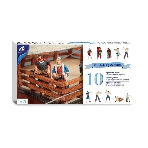 Artesania Latina 1/65 Die-cast Figurines for Santa Maria - 10 Piece