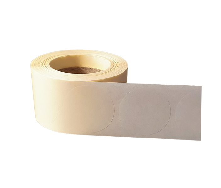 EMPORIUM Clear Transparent Round Stickers - 35mm - 500 Stickers