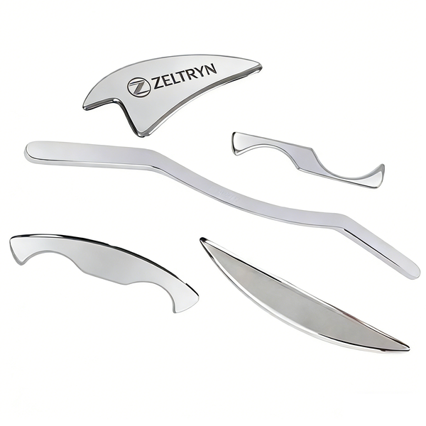 ZELTRYN 5-Piece Stainless Steel IASTM Massage Tool Set